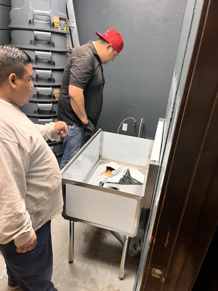 Commercial plumbing and sink installation in Sutton